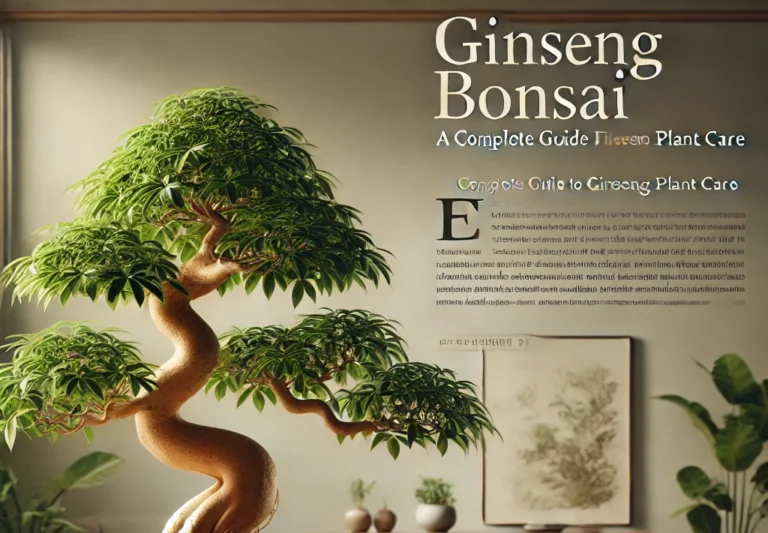 “Ginseng Bonsai plant : A Complete Guide to Ficus Ginseng Plant Care”